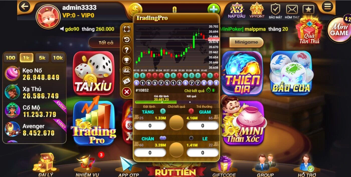 Mini game hấp dẫn cuốn hút